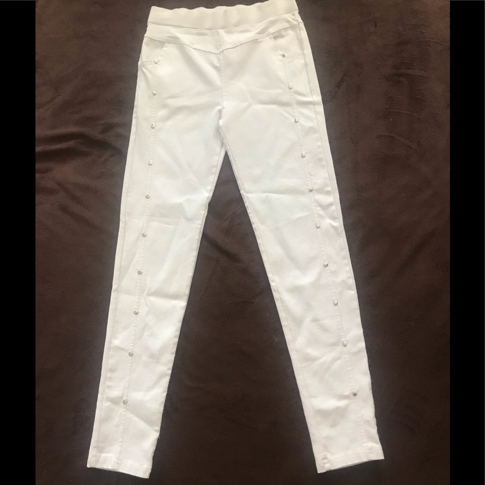Kimberly C white strenchy jeans size : S/M - Picture 3 of 7